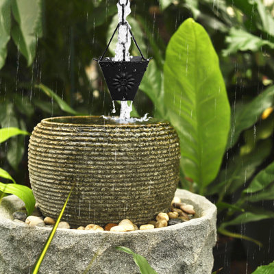 8.5 ft. Chain, Outdoor Garden Square Cup, Roof Downspouts, Heavy Rain, Gutter Clamps with Rain Chain