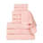 Rayon From Bamboo Cotton Blend Eco-Friendly Hypoallergenic Soft Solid Towel Set-1285947209-1286998547