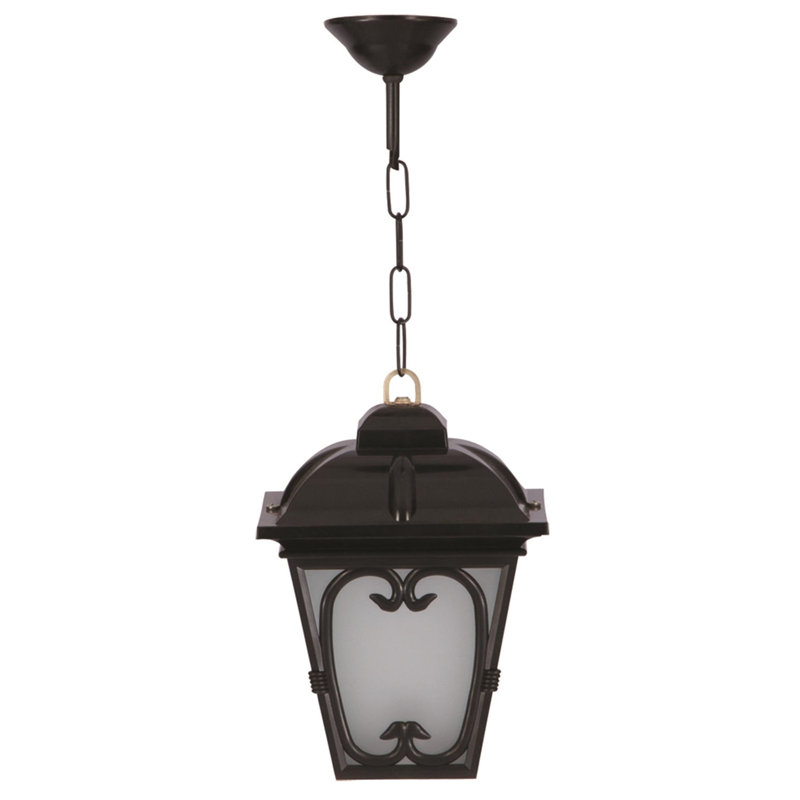 Lanterne suspendue d'extérieur 1 lumière noire Aasto