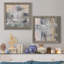 Southeast I - Ensemble de 2 peintures sur toile encadrées-1126301458-1126301461