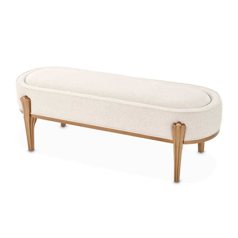 Camellia Field Upholstered Bench