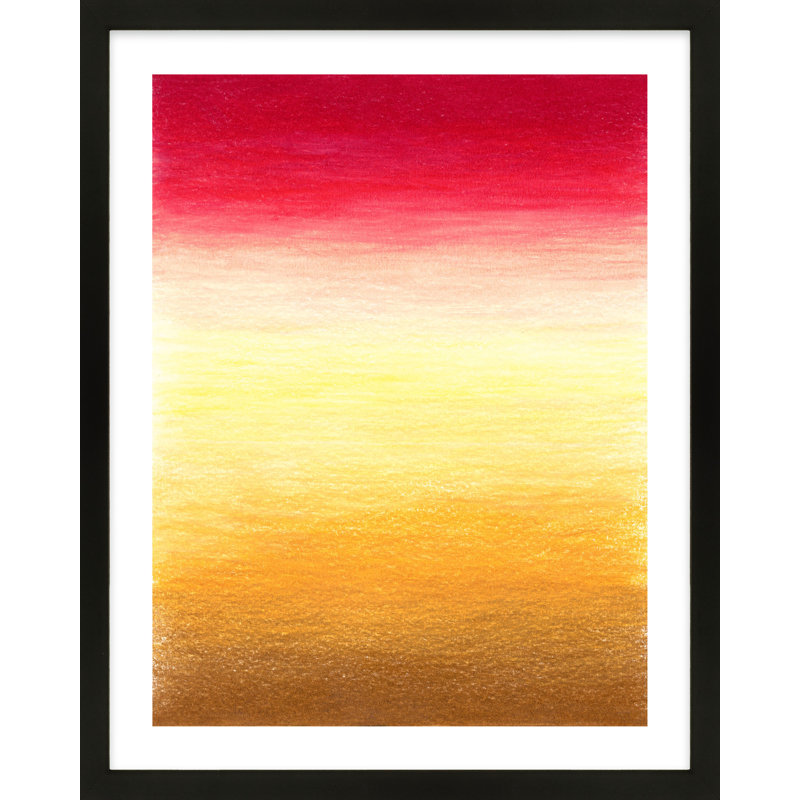 Tie-Dye Sunset Painting by Katy Montica, 24" W x 30" H, Black