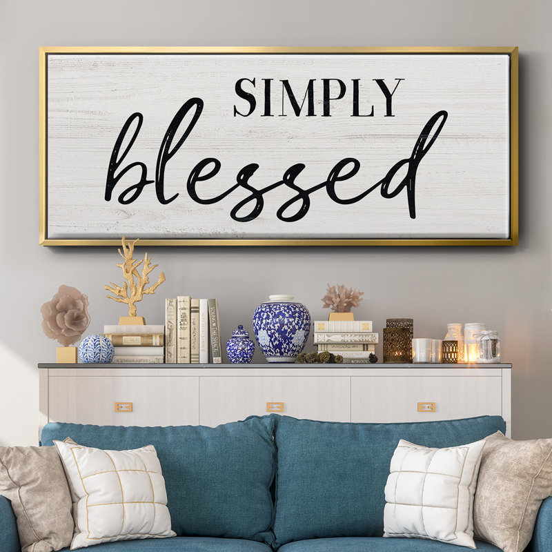 Simply- Framed Canvas