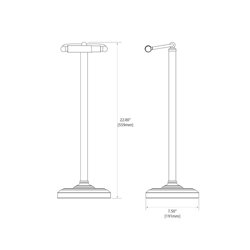 Free Standing Toilet Paper Holder