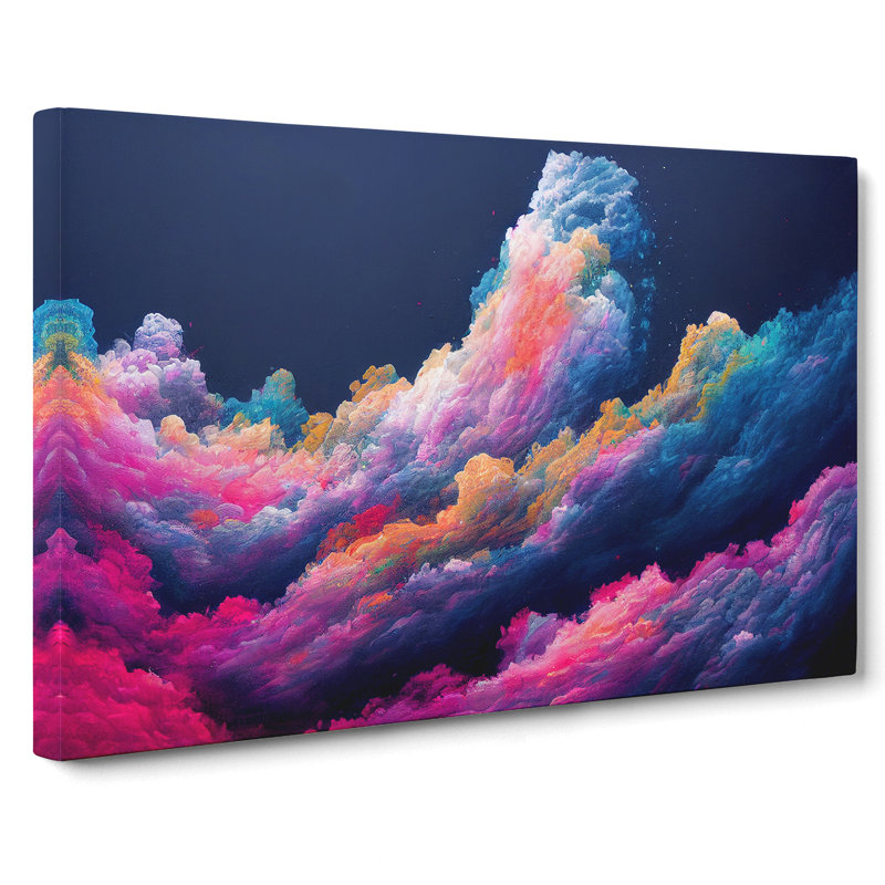 Painted Cosmos Vol.4 - Wrapped Canvas, 35cm H x 50cm W x 3cm D
