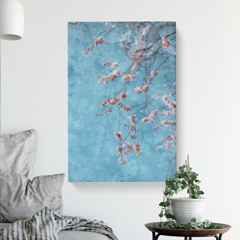 Beautiful Pink Cherry Blossom - Wrapped Canvas, 91cm H x 60cm W x 3cm D