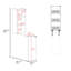 Table pliante blanche avec rangement