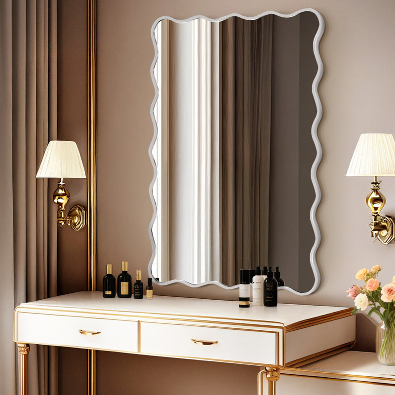 Miroir mural, 24 po x 36 po, Argent