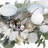 Mixed Winter Foliage And Berries Christmas Pillar Candle Holder - 24"