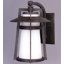 Lanterne murale d'extérieur en verre givré bronze-816883098