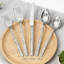 Ensemble de couverts 40 pièces pour 8 couverts en acier inoxydable 18/10 avec texture de pierre, couverts allant au lave-vaisselle pour la maison et le restaurant-2075583729