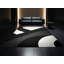 Tapis géométrique noir et moderne lavable à la machine Bensonhurst - Reliure noire-1090203929