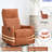 Heat Massage Manual Recliner Chair With Rocker And Swivel-561426458