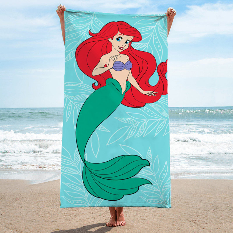 Disney Little Mermaid 'Underwater Adventure' Beach Towel Standard 100% Cotton