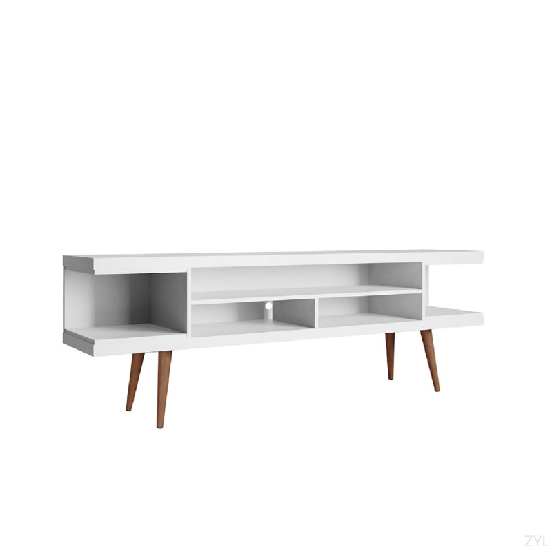 Meuble télé 70 Modern White | Console média et armoire de rangement | Idée cadeau, Blanc