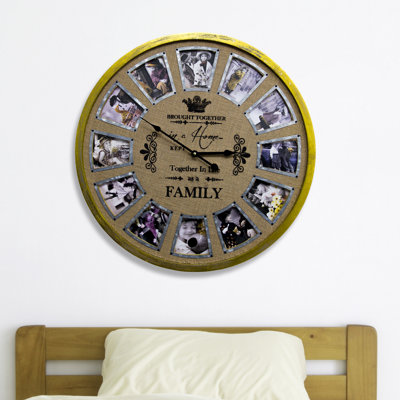 Très grande horloge murale 23,5 po