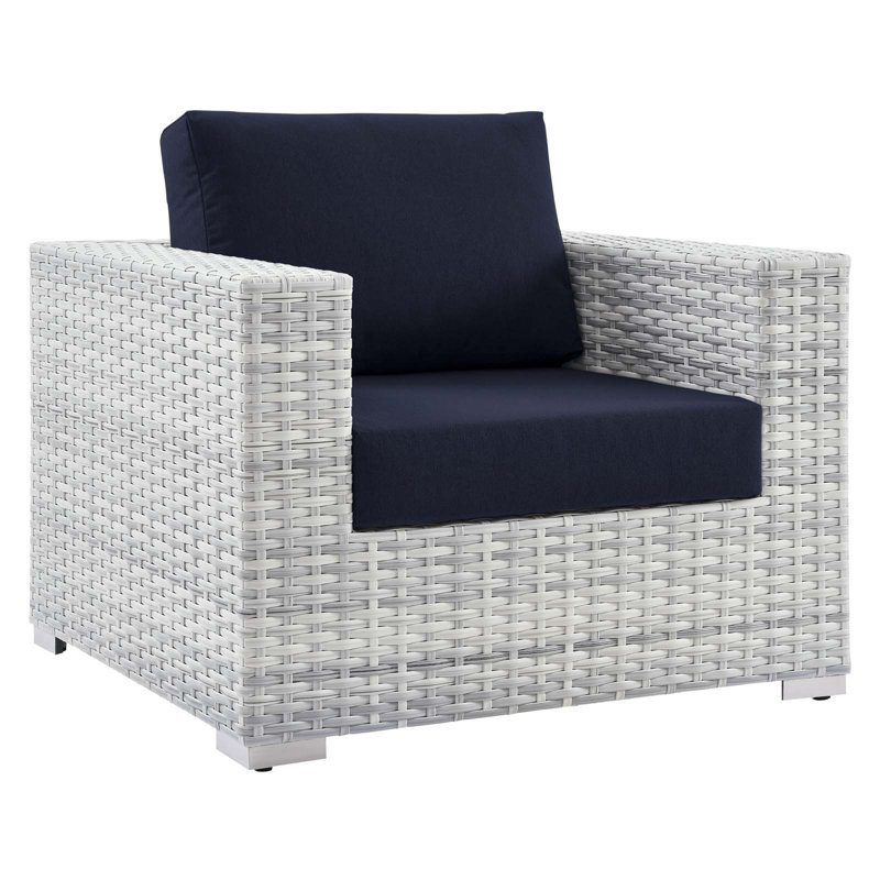 Fauteuil d'extérieur Convene, Sunbrella® bleu marine