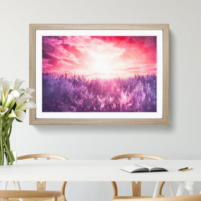 Purple Meadow - Framed Print