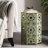 Cut Out Iron Patio Side Table, Crackle - 13.84"D X 13.84"W 21.82"H, Contemporary Accessory Table In Decor-899429095