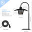 Lampe de chevet avec cage en métal
