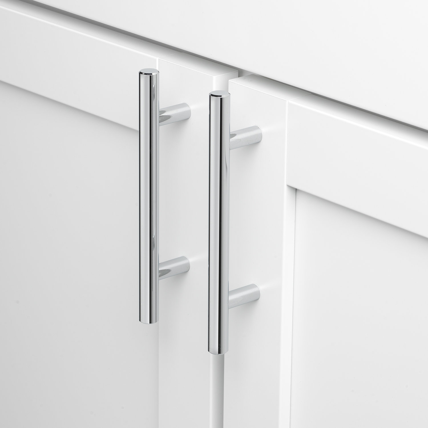 Roman Modern Bar Cabinet Pull, 3", Polished Chrome