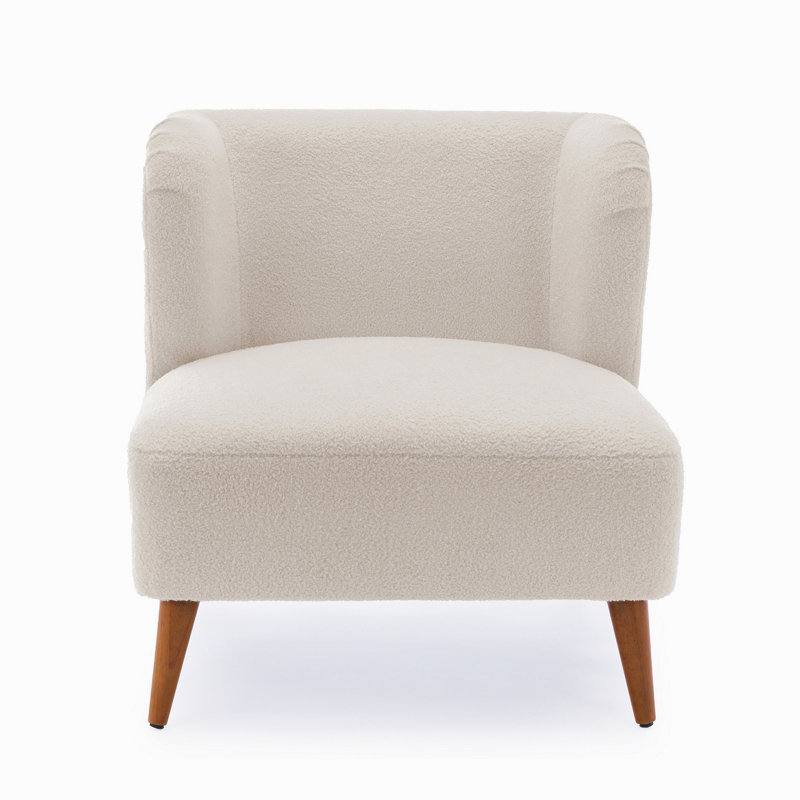 Fauteuil d'appoint Veda Boucle - blanc laiteux
