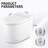 Smart Toilet Bidet Combo With Foot Sensor Open Cover/Seat, Selfcleaning Nozzle, Heated Seat, Night Light, Knob Control, Power Outage Flushing, Soft Close, Auto Flush, With Remote Control