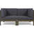 Coussin gris foncé / structure brune