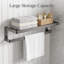 Porte-serviettes mural en acier inoxydable 5 porte-serviettes 24 po-109767828