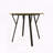 35.43" Round MDF Dining Table – Industrial Style with Black Metal Legs, Seats 4