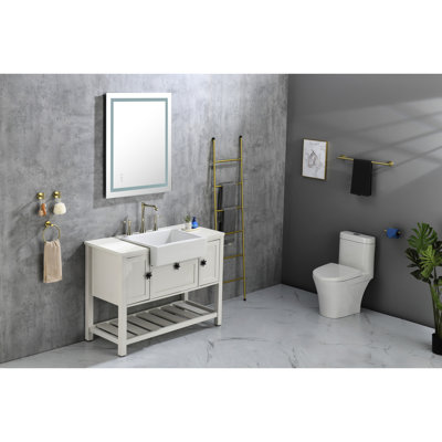 Miroir de salle de bain à DEL 40 po x 36 po: brouillard et intensité variable, 3 couleurs, mémoire pour une salle de bain sophistiquée de 40 po x 36 po à intensité variable: brouillard, couleurs et sensation de confort