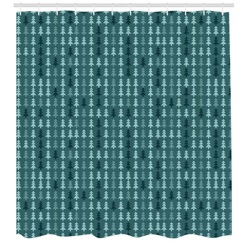 Ensemble de rideau de douche + crochets, H 75 po x l 69 po