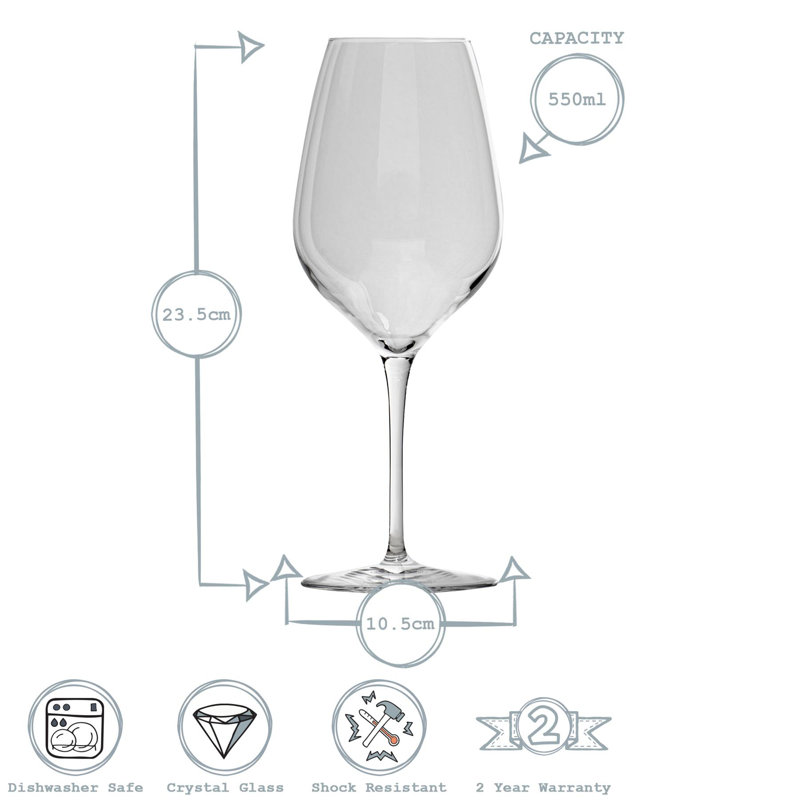 Inalto Tre Sensi Wine Glasses - 303ml, 430ml, 650ml