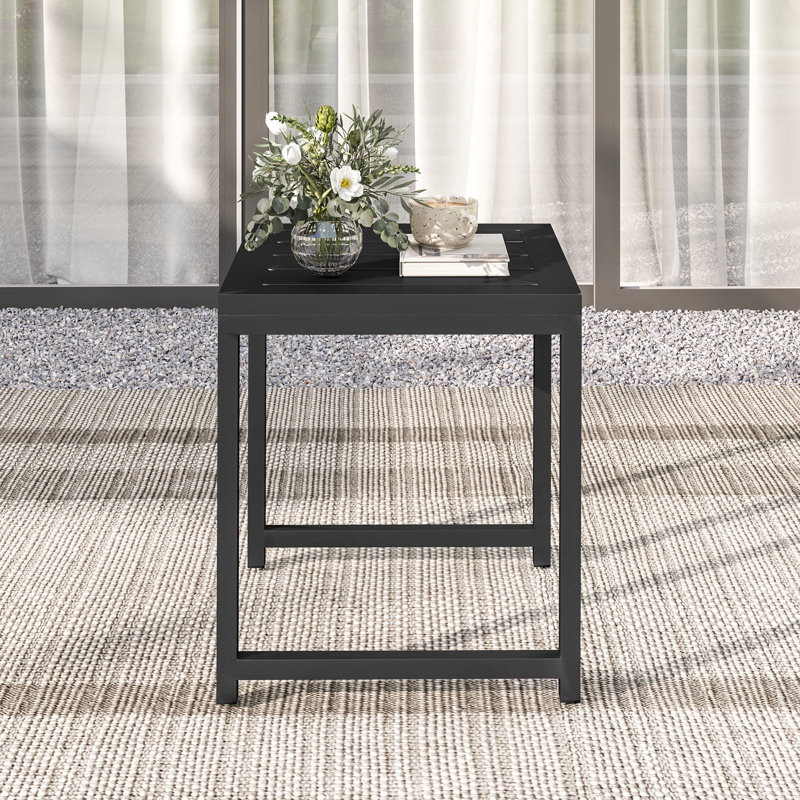 Square 18'' L X 18'' W Outdoor Side Table