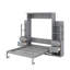 Grand lit escamotable avec tablettes, tiroirs et DEL-809206418