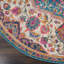 Tapis oriental ivoire / rose / bleu Verda-8859585