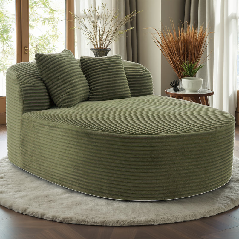 Canapé moderne sans méridienne, Vert