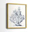 Blue Antique Coral I-Premium Framed Print -Ready to Hang - No Nails Required - No Nails Required-150207168-150207171