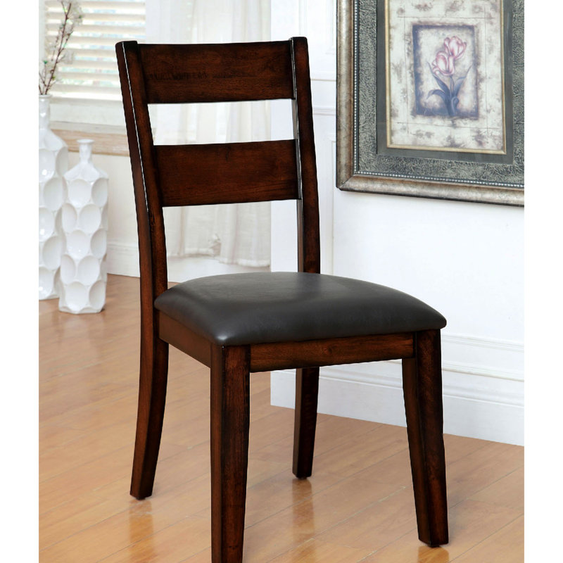 Pack Of 2 Padded Leatherette Side Chairs