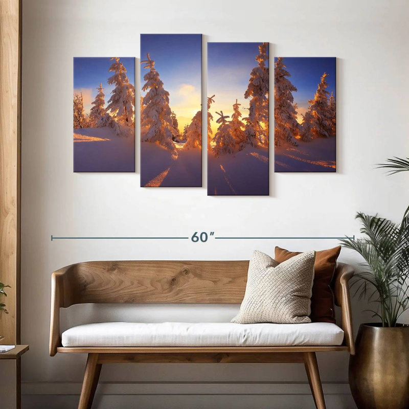 Winter Forest Sunset