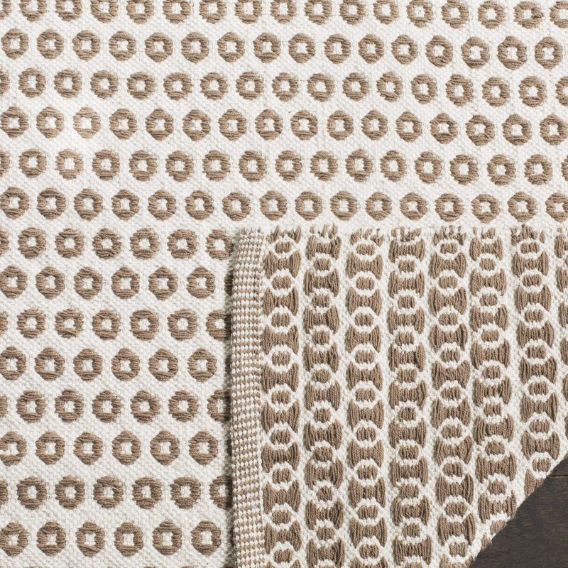 Church Street Hand Woven Cotton Geometric Rug, Rectangle 8' x 10'