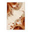 Tapis moelleux moelleux et moelleux aux feuilles d'automne à motif abstrait rustique moderne beige-856020309