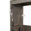 Lit simple brun avec armoire murale pliable à DEL pour espaces d'étude, structure en bois et système hydraulique de taille cachée à 7 couleurs, gymnases à domicile, support à lattes-589405436