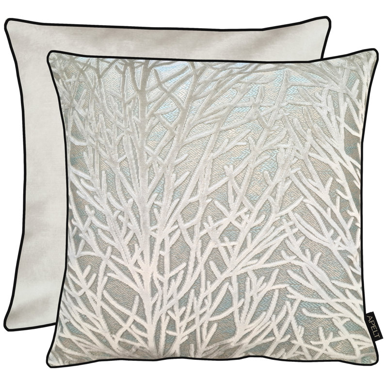 Fenja Floral Cream Square Cushion, 46cm H x 46cm W, Cushion Cover Only - No Insert
