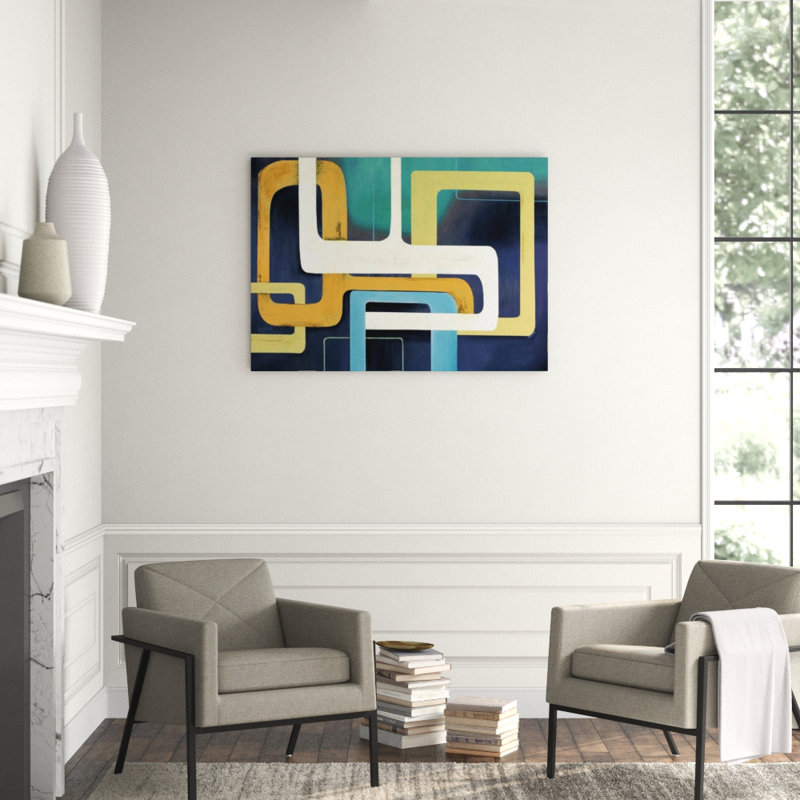 Retro-Grade Painting by Sydney Edmunds, 40" H x 56" W, Image Brush Gel