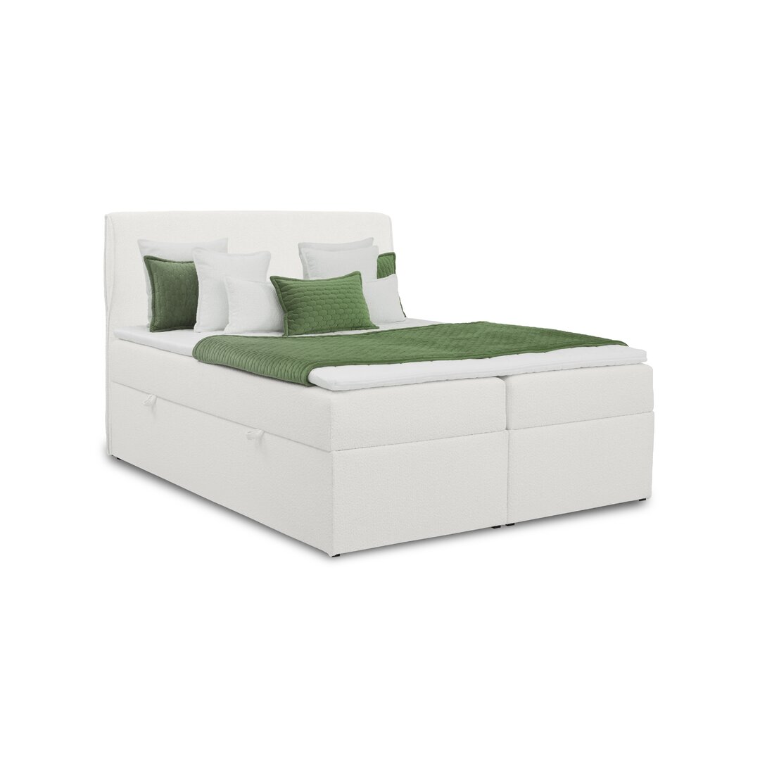 Boxspringbett Ayaansh mit Topper und Bettkasten