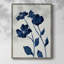 Indigo Bloom I, reproduction encadrée - bois massif 47663-213918852