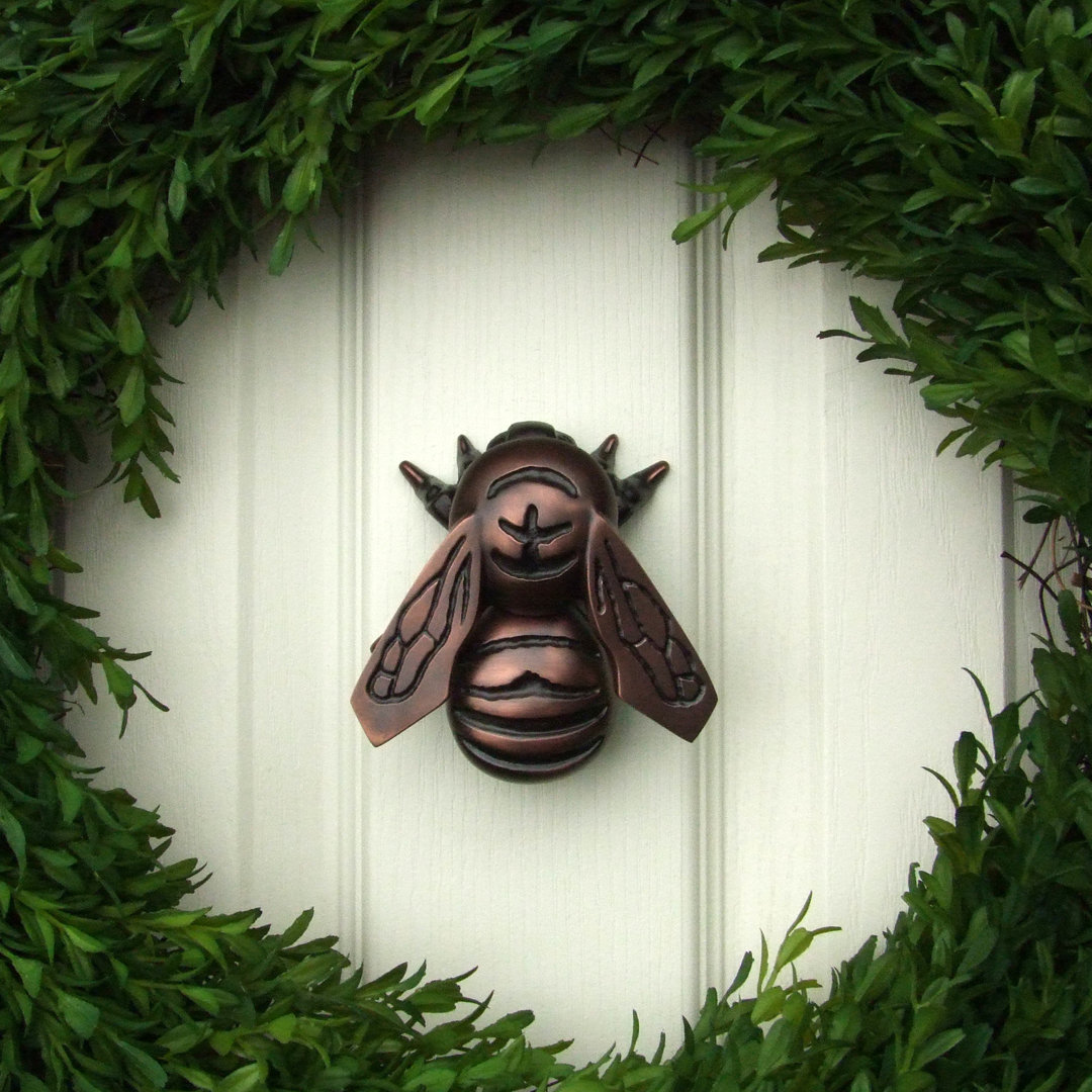 Bumblebee Door Knocker Michael Healy Size: 3.25" H x 3.25" W x 1.5" D Finish: Oiled Bronze