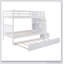 Twin Over Full Bunk Bed With Twin Size Trundle-1246506755