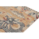 Distressed Homage Handmade Kilim Wool Animal Print Area Rug